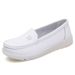 New Leather Soft-soled Nurse Shoes White_vogvips.com