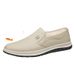 European Warm Series Old Man Head Autumn New Men's Casual Fashion Versatile Slip-On Fleece Lined Small Leather Shoes Winter Loafers_vogvips.com