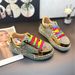 Women's Fashion Sneakers With Rhinestones, Glitter & Animal Print - Comfortable Low Heel Round Toe Casual Shoes For Spring, Summer & Fall_vogvips.com