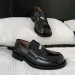 Genuine Slip On Loafers For Men Retro Round Toe Derby Leather Shoes With Height Increase_vogvips.com