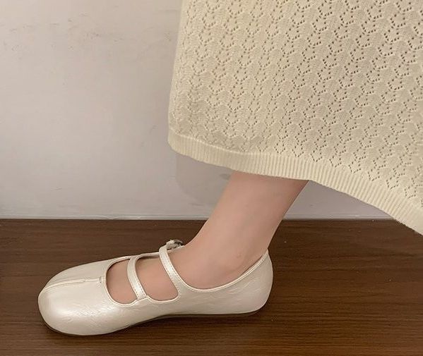 French-style Retro Shallow Mary Jane Women, 2026 Summer Soft-soled To Pair With Skirts, Comfortable Flat Shoes For Women_vogvips.com