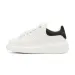 Women Black Platform Skate Shoes Thick Sole Height Increasing Lace Up Leather Casual Daily Walking Sneakers_vogvips.com