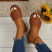 2025 New Model Export Large Size Elegat Comfortable Thick-Soled Wedge Heel Wove Fashioable High-Heel Sadals For_vogvips.com