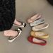 Flat Ballet For Women, Spring 2025 New Evening Style, Red With Skirt, Light Mouth Women's Singles Shoes_vogvips.com