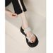Thick-Soled Platform Sandals For Women, Versatile Outdoor Wear, Height Increasing Toe-Post Beach Flip-Flops, High-End_vogvips.com