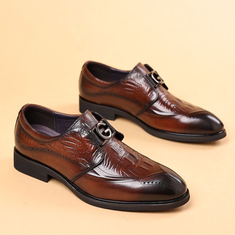 New formal leather shoes men's leather business casual men's shoes_vogvips.com