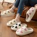 Fashion House Slippers For Women Men Winter Warm Home Comfy Cute Cartoon Indoor Slides Soft Sole Shoes Christmas Gifts_vogvips.com