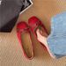 Korean-style Soft-soled Women's Shoes, 2026 Summer New Model, Gentle And Elegant, With Bowknot, Shallow Mouth,_vogvips.com
