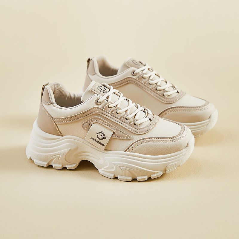 Dad Shoes Female Student Sports Running Casual Platform Heightening Shoes Street Shoes_vogvips.com