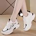 2025 Spring And Autumn New Breathable Leather Sneakers For Women Korean Style Versatile Thick-Soled Casual Running Shoes_vogvips.com
