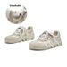 Vintage Genuine Leather German Training 2026 Spring New Style For Women Two-tone Shoelaces Slanted Toe Sneakers Casual_vogvips.com