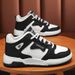 Autumn New Breathable High Top Men's Korean Version Versatile Thick Soled Sports Casual Board Trendy Shoes_vogvips.com