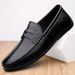Spring Sole Soft Surface Breathable British Style Business Casual Leather Slip-On Trendy Loafers Men's Shoes_vogvips.com