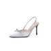 Frch Satin Bow Bridal Design Sse, Niche Main Dress, High Heels, Wedding Shoes, Hollow Toe, Versatile Sandals For_vogvips.com