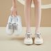 Little White Shoes Female Student Mesh Breathable Heightening Shoes Casual Street Shooting Shoes Board Shoes_vogvips.com