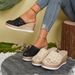 2025 Summer Foreign Trade European And American High-Heeled Open-Toe For Women, Cross-Border Wedge Heel Thick-Soled_vogvips.com