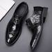 Euro Step New Handmade For Men Business Formal Genuine Leather British Casual High-end Slip-on Sheepskin Men's Shoes_vogvips.com