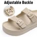 Crestar Women's Platform Sandals Outdoor Fashion Lightweight Beach Slippers With Arch Support Summer Comfort Slip On Home Slides_vogvips.com