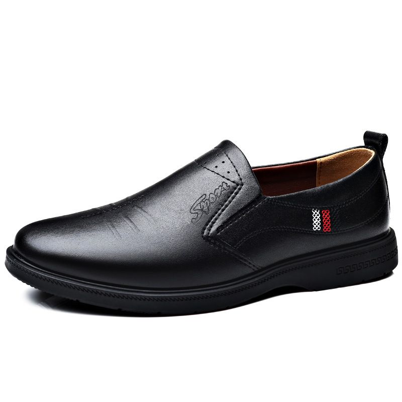 Men's Casual Loafers - Soft Sole & Upper Round Toe Slip-On Shoes For Business & Daily Wear, Light Luxury Style Slip On Shoes Single Shoes_vogvips.com