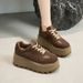2024 Autumn Sports Thick-Soled Casual Sneakers Genuine Leather Classic Retro Versatile Forrest Gump Training_vogvips.com