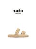 【Lan Cabinet】Two Versions ~ Ultra Soft And Cozy Cross Strap Thick Sole Beach Sandals For Women, Summer New Style_vogvips.com