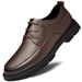 First Layer Cowhide Handmade Brand Soft Lightweight And Comfortable Classic Version Professional Black Business Leather_vogvips.com