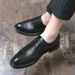 Euro Step 2025 New Korean Style Brogue Men's Trendy British Business Formal Leather Shoes_vogvips.com