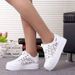 42-43 New Large Women's With Hollow Mesh, Breathable Sponge Cake Thick Bottom, Casual Single Shoes For Women_vogvips.com