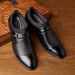 2025 New Spring Breathable Casual Single British Style Pointed Leather Business Formal Large Size Men's Shoes_vogvips.com