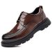 Men's Trendy Casual Genuine Leather Cowhide Shoes Breathable Formal Thick Soft Soled Business British Style Odor Resistant_vogvips.com
