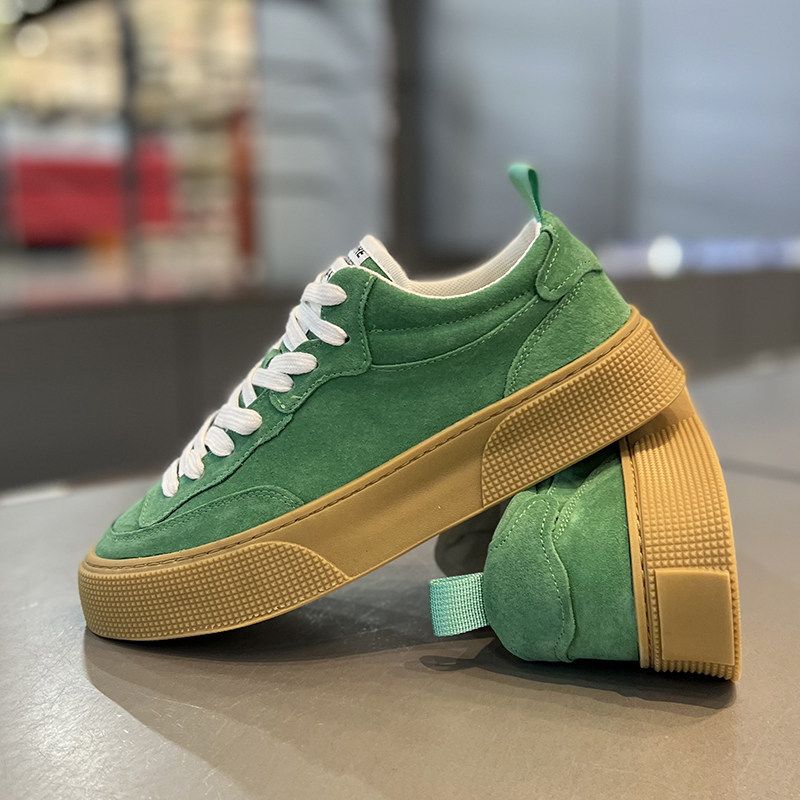 Trendy Men's Shoes, 2025 Winter New Model, Casual And Stylish Versatile Soft-Soled Korean-Style Leather Sneakers_vogvips.com