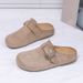 2026 New Shoes For Women, Soft Sole Non-Slip Closed-Toe Slippers, Korean Style Versatile Slip-On Flat Shoes_vogvips.com