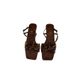 Niche French Style High Heels Bowknot Sandals Fairy 2025 New Summer Elegant Matching Dress Roman Shoes_vogvips.com