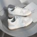 De Xun Board Women's Spring New Striped Flat Bottom Low Top Casual Versatile White Shoes Trendy In_vogvips.com
