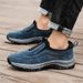 Men Sneakers Suede Leather Casual Shoes Outdoor Camping Hiking Shoe Fashion Slip-On Loafers Non Slip Walking Footwear Big Size48_vogvips.com