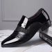 2025 New Shiny Leather Men's Casual Business Formal Large Size Metal Versatile Shoes_vogvips.com