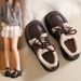 Loafers Platform-soled Plush Single Shoes Women's Fluffy Shoes Thick-heeled Cotton Shoes_vogvips.com