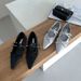 Spring And Autumn Season New Bow Pointed Head Shallow Mouth One Step Riveted Silk Surface Elegant Flat Small_vogvips.com