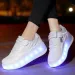 Skate Boys Girls Flashing Lights Two Wheel Roller Led Light Luminous Sneakers Outdoor Casual Shoes Children_vogvips.com