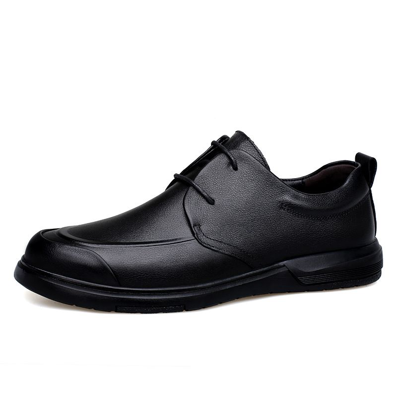 Men's Shoes Men's Casual Shoes Soft-soled Casual Shoes Round Head Leather Shoes Men_vogvips.com