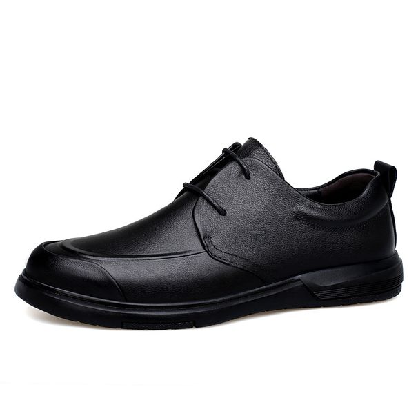 Men's Shoes Men's Casual Shoes Soft-soled Casual Shoes Round Head Leather Shoes Men_vogvips.com