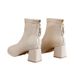 French Style Short Boots For Women 2025 New Autumn Single Boots Thin And Slimming Short Boots_vogvips.com