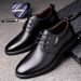 2025 New Business Black Formal Versatile Work Men's Flat Soft Leather Casual Shoes_vogvips.com