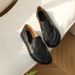 New Summer Cloud Round Head Bag Foot A Slip On Soft Waxy Loafers_vogvips.com
