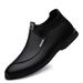 Men's Round Head Splicing Casual Shoes Overfoot Leather Shoes Men's Casual Velvet Leather Shoes_vogvips.com