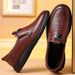 Men's business casual shoes in the old layer of cowhide shoes_vogvips.com