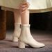 Autumn Winter New Small Martin For Women 31 32 33 Elastic Slimming Pointed Toe Large Size Women's Short Boots 41 To 43_vogvips.com