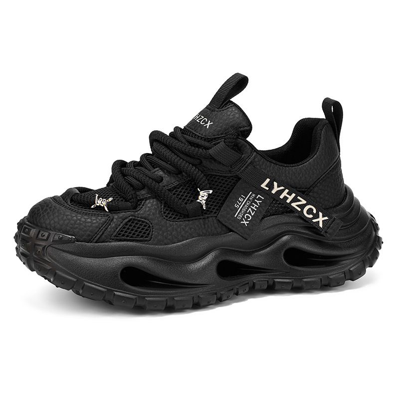 Men's Dad Shoes Thick Sole Height Increase Breathable Fashion Light Luxury Sports Casual Versatile Niche Hot Sale Sneakers_vogvips.com