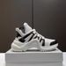 New Style Women's Dad Sneakers New Versatile Celebrity Style Bow Thick Sole Ins Trend Lace-up Height Increasing Casual Sports_vogvips.com
