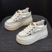 Small Women's Shoes Platform Wedge Heel Muffin Heel Women's Shoes Inner Height Increase Heel Casual Shoes Women_vogvips.com
